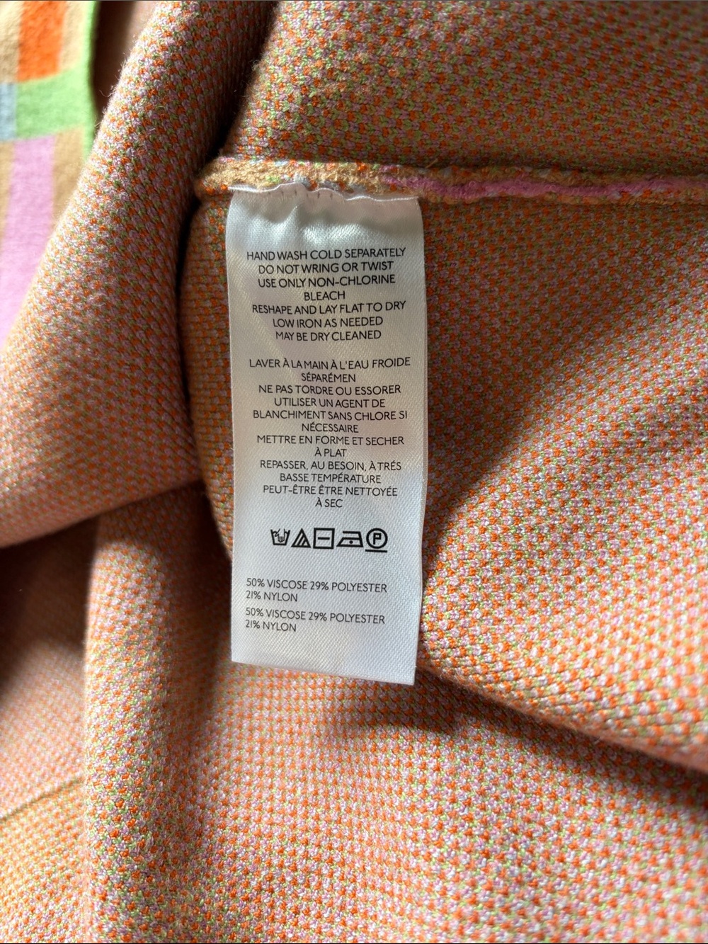 Anthropologie MAEVE The Carys Mock neck Sweater Multicolor Plaid Turtleneck Sz M - Picture 10 of 13
